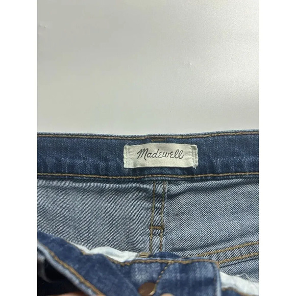 Madewell Jeans Women's 27 Classic Straight Jean Medium Wash Denim Distressed - Picture 2 of 8